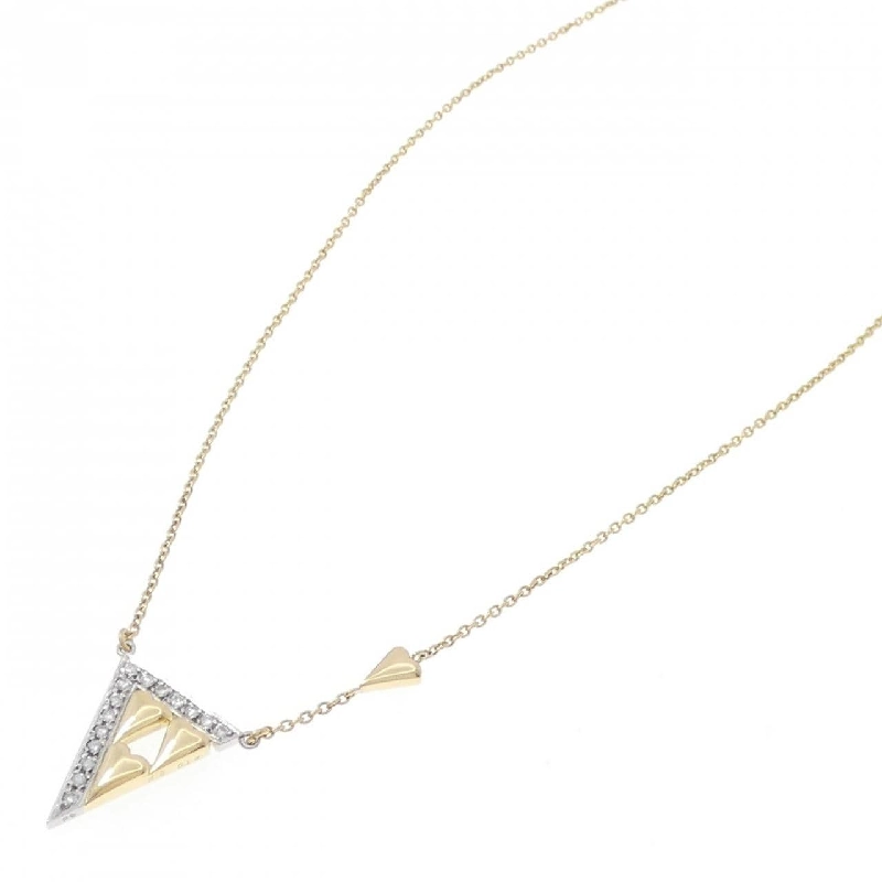 K18YG/PT Dây chuyền kim cương hình trái tim 0.16CT - Hàng hiệu Chính hãng 864305