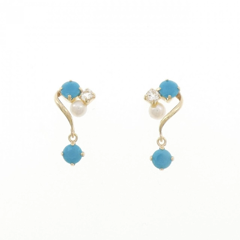 K10YG Đá màu Bông tai - Hàng hiệu Chính hãng 874537