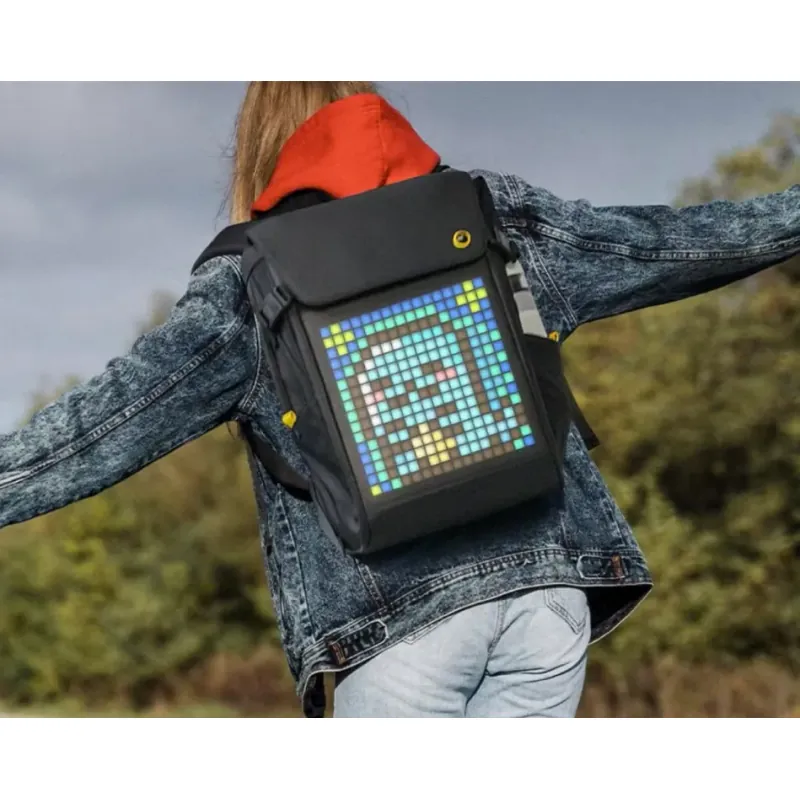 Balo màn hình LED Divoom Bacpack-M 16x16 Pixel, ngăn chứa Laptop 15.6 inch kháng nước 574386