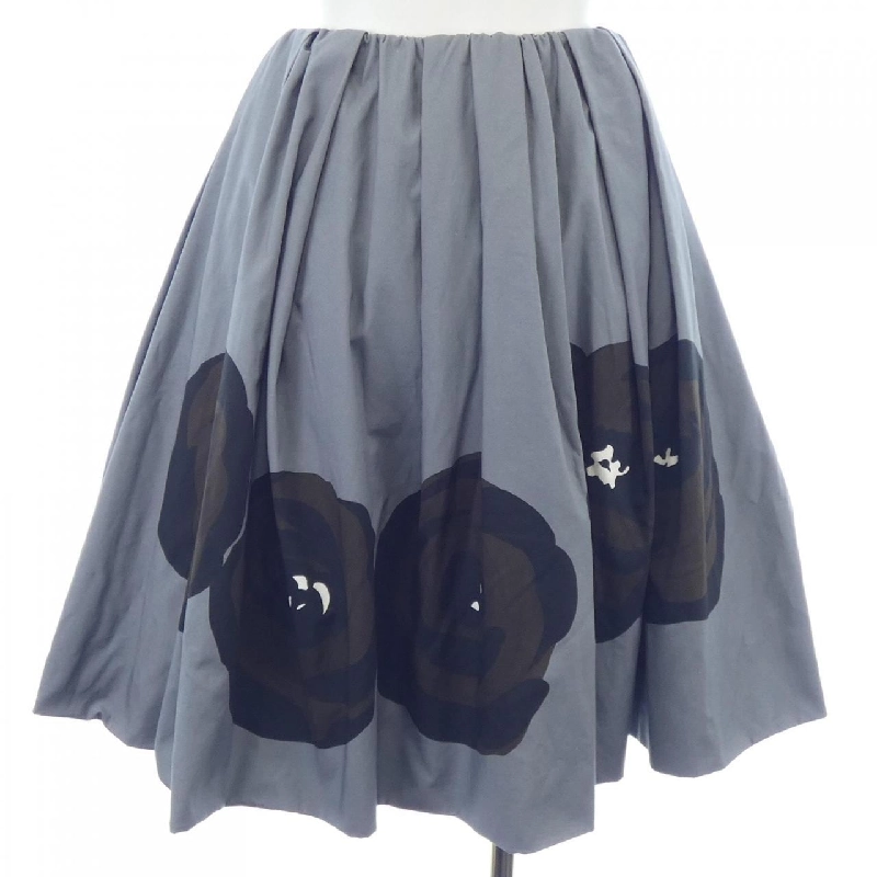 Miu Miu MIU MIU Vải Poplin Jersey Maxi Floral MG2305 S000 15W3 Váy 647538