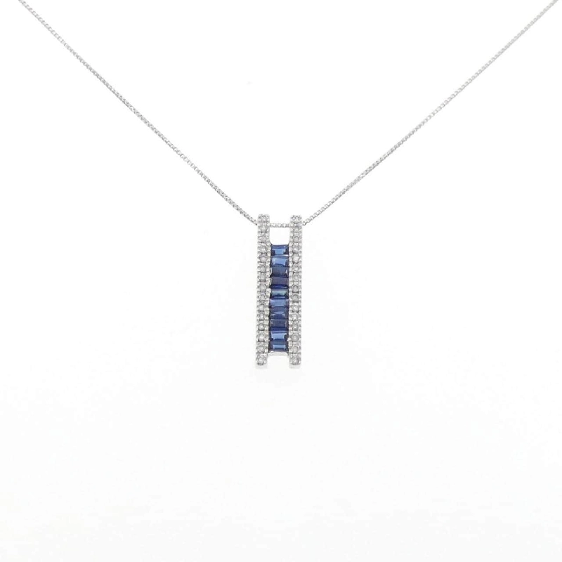 K18WG Sapphire Necklace 0.60CT - Hàng hiệu Authentic 857121
