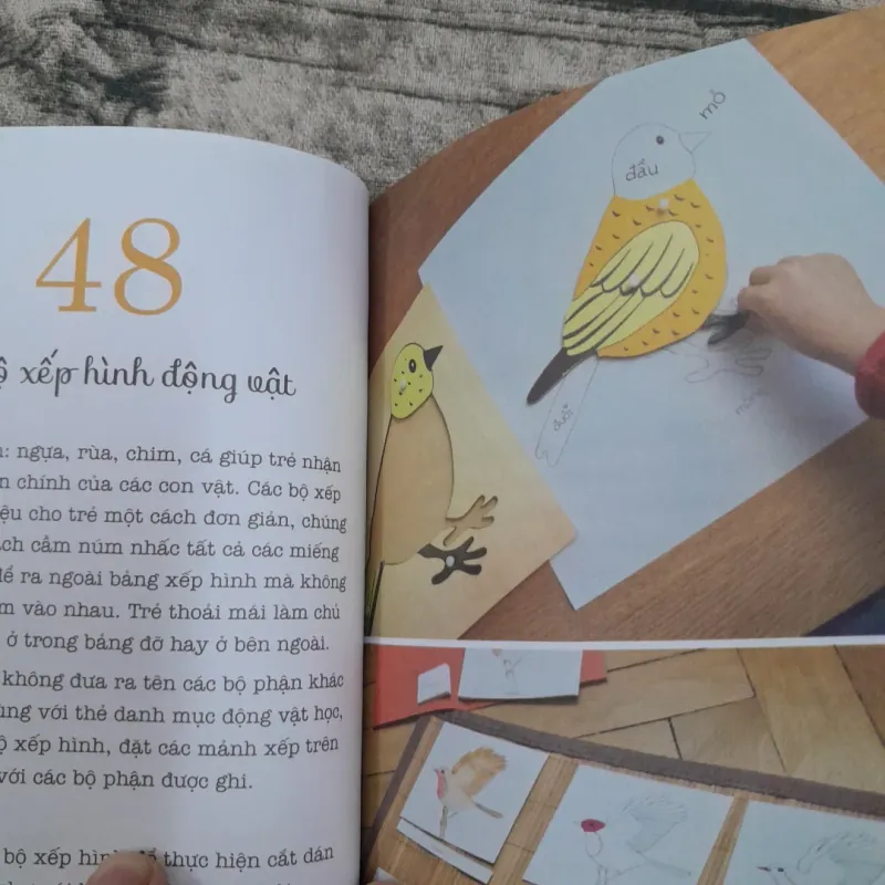 Dạy trẻ theo Montessori- 100 hoạt động. Con không làm cây trong lồng kính 787174