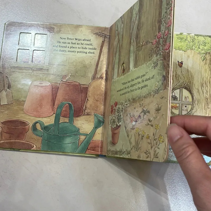 NGOẠI VĂN sách tiếng anh trẻ em PETER RABBIT - a peep-inside Tale - truyện kinh điển hay 1027884