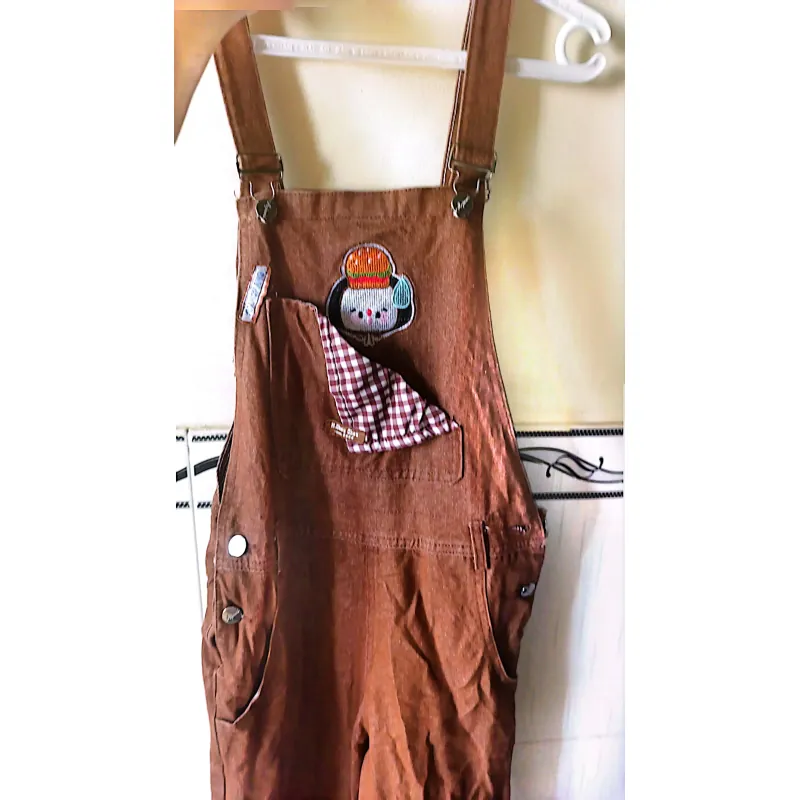 Yếm jeans nâu size S 975628