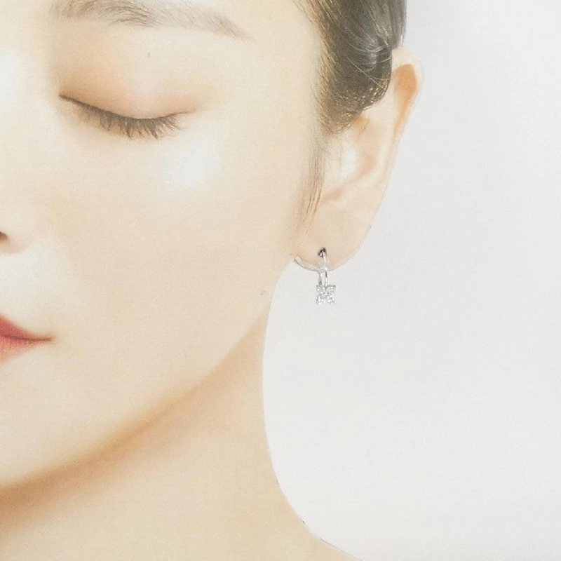 K18WG Bông tai Kim cương Hoa 0.60CT - Hàng hiệu Chính hãng 865478