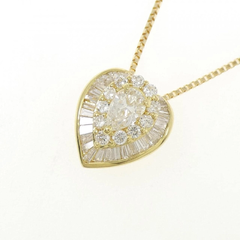 Dây chuyền kim cương hình trái tim K18YG 0.385CT - Hàng hiệu chính hãng 855851