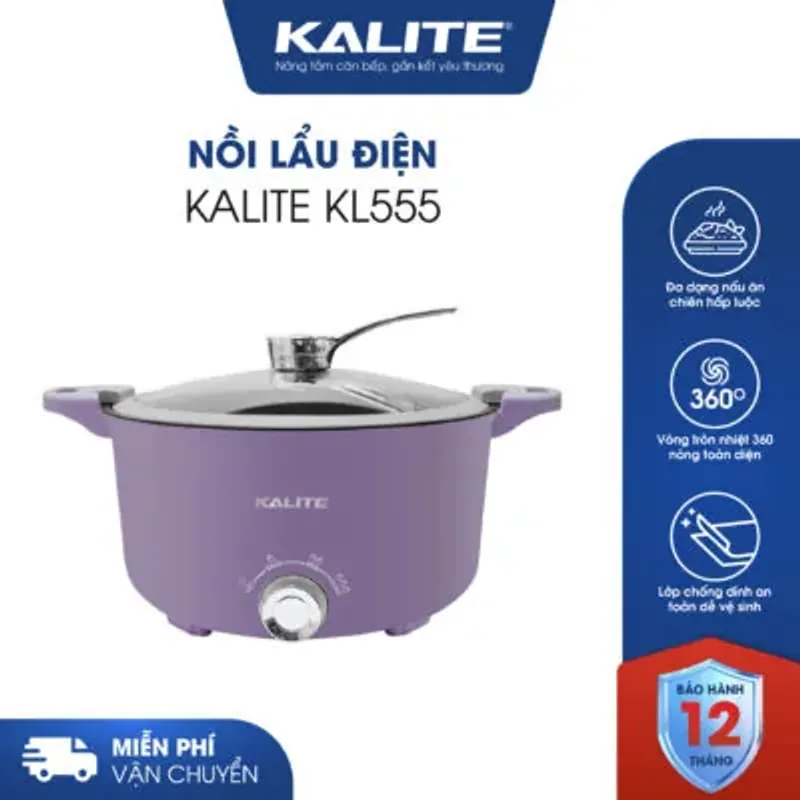 🌟 Kalite KL555 – Nồi điện đa năng, lên nhiệt nhanh, tiết kiệm thời gian! 707628