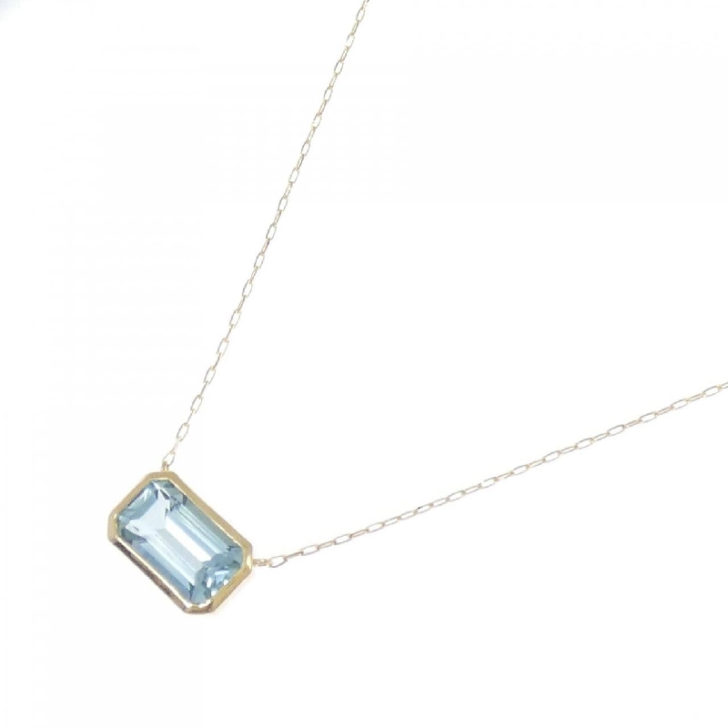 K18YG Aquamarine Necklace 1.66CT - Hàng hiệu Authentic 864038