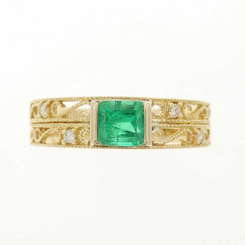 Nhẫn Emerald K18YG - Hàng hiệu Chính hãng 851806