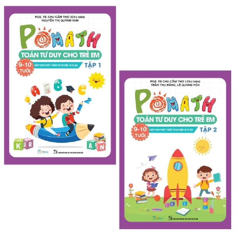 POMath toán tư duy cho trẻ 9-10 tuổi tập 1+2 Mới 100% HCM.PO PGS.TS Chu Cẩm Thơ Oreka-Blogmeo 79980