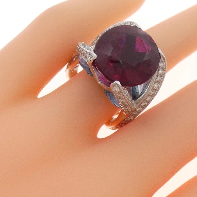 Nhẫn Tourmaline Rubellite K18WG 13.82CT - Hàng hiệu Chính hãng 849663