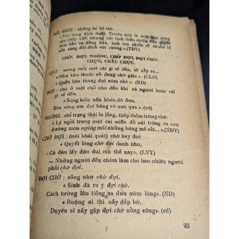 Các nhóm từ đồng nghĩa trong tiếng việt - Nguyễn Văn Tu 713740