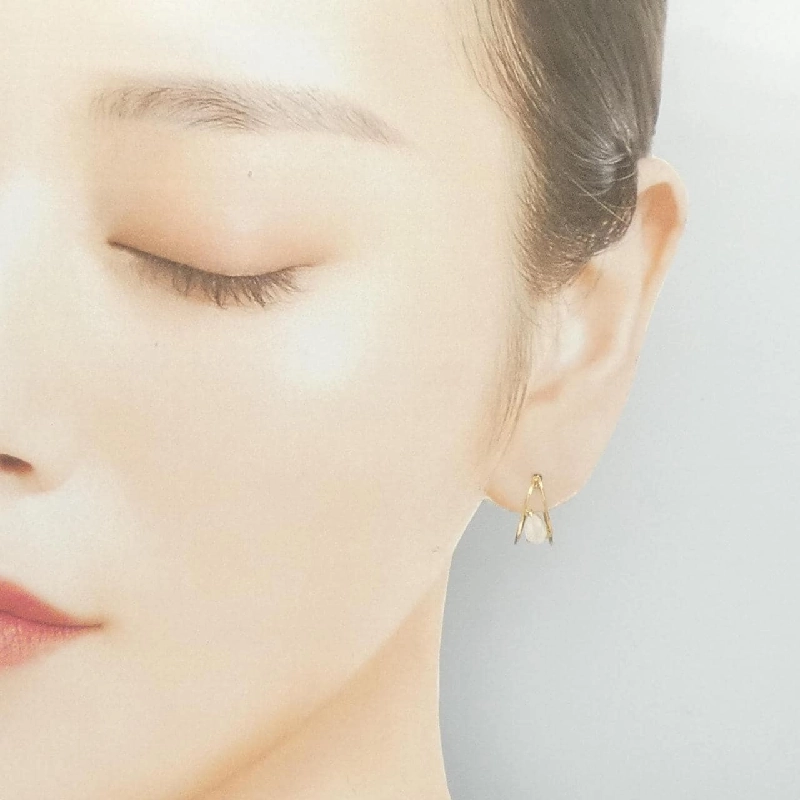 K10YG Bông tai Đá mặt trăng - Hàng hiệu Chính hãng 868164