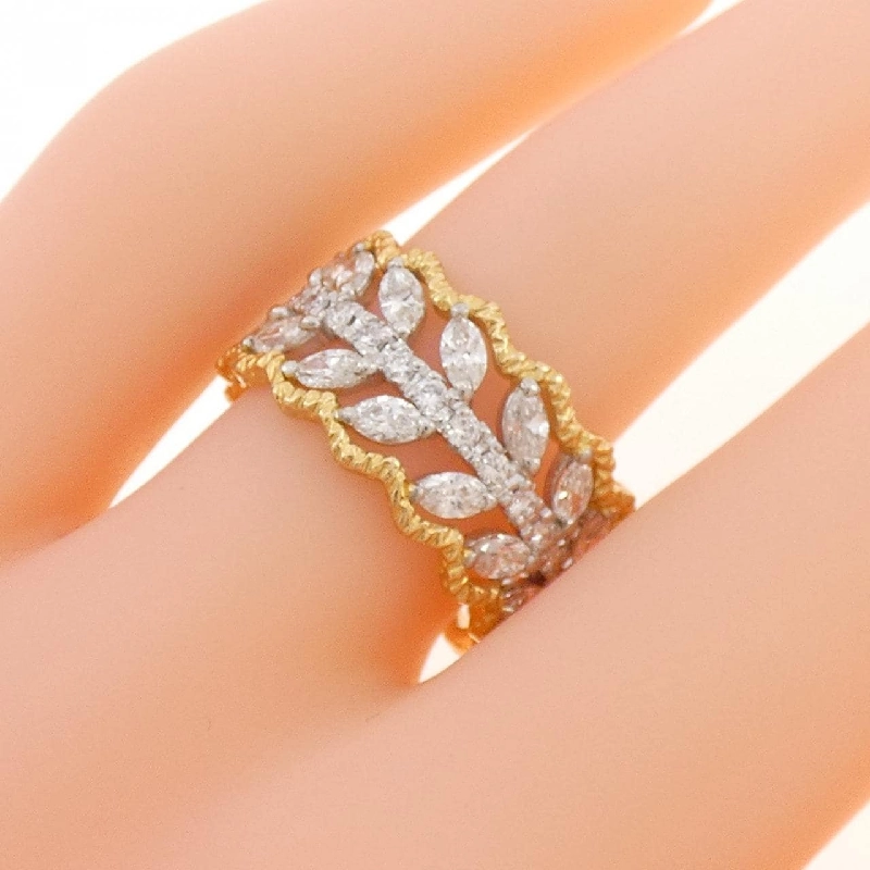 Nhẫn kim cương K18YG/PT900 2.15CT 667908