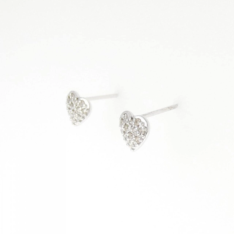 K18WG Bông tai kim cương hình trái tim 0.10CT - Hàng hiệu Chính hãng 874629