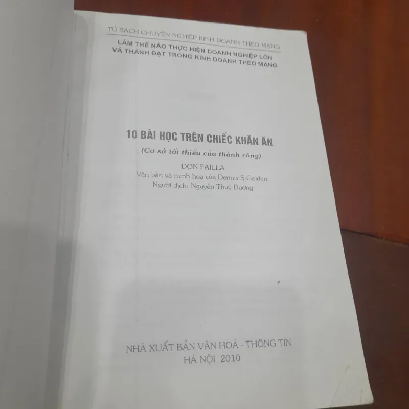 Don Failla - 10 BÀI HỌC TRÊN CHIẾN KHĂN ĂN, Cơ sở của thành công (kinh doanh theo mạng) 1030770
