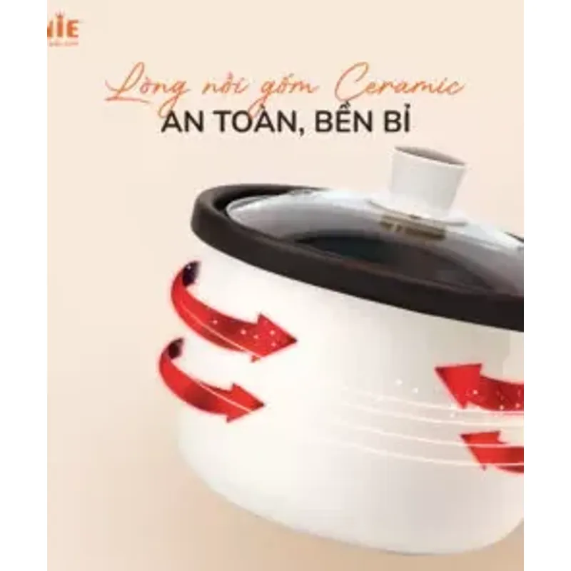 🧡 UNIE USC208 – Gốm Ceramic tự nhiên, nấu không độc hại, chuẩn healthy! 715265