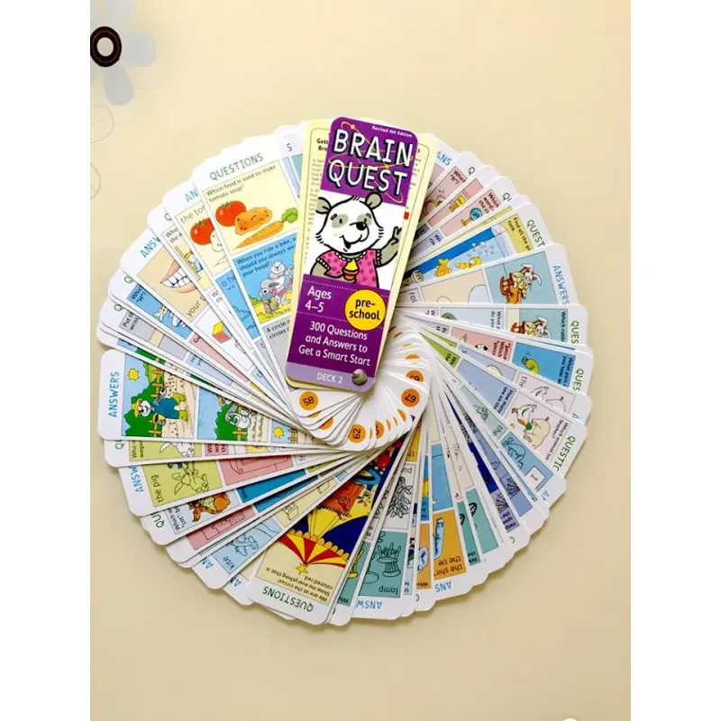 Brain quest 2-6 tuổi (Sách nhập) - 4 hộp thẻ 759578