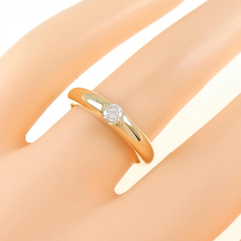 Nhẫn kim cương K18YG 0.14CT 670616