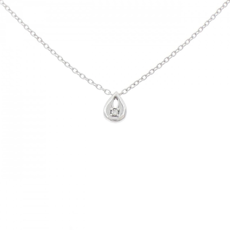 Dây chuyền kim cương K18WG 0.01CT - Hàng hiệu Authentic 861401