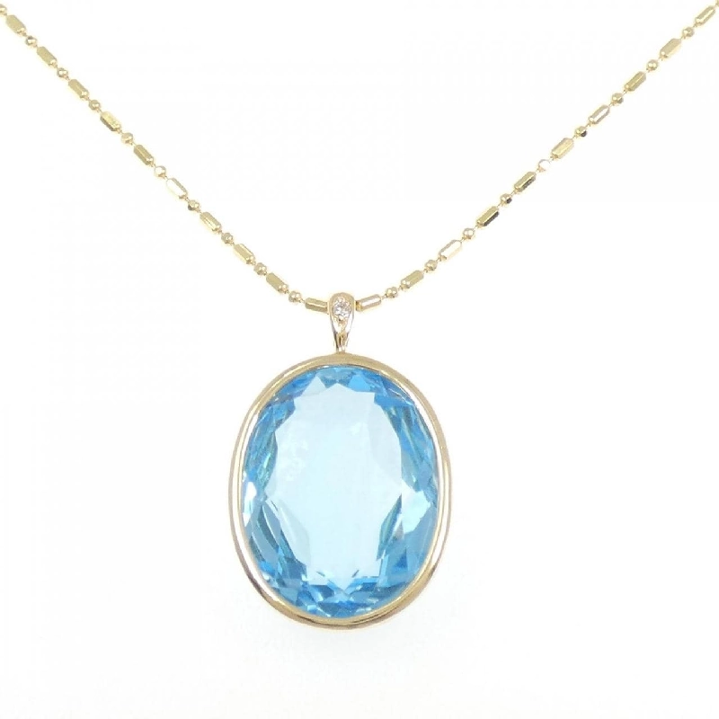 K18YG Blue Topaz Necklace - Hàng hiệu Authentic 863172