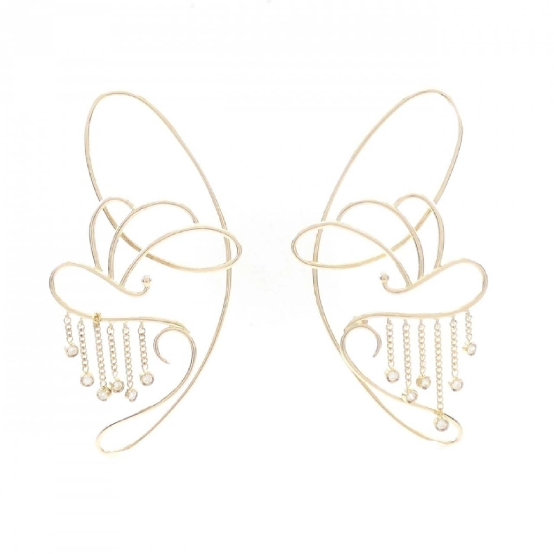 K18YG Bông tai kim cương 0.18CT - Hàng hiệu Chính hãng 870549