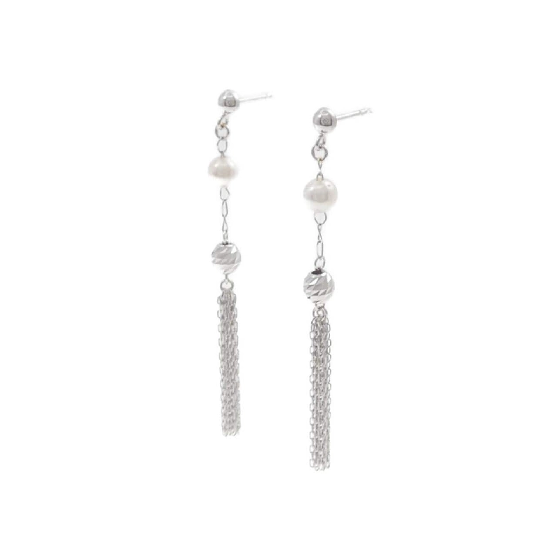 K18WG Bông tai ngọc trai Akoya 3.9mm - Hàng hiệu Chính hãng 868360