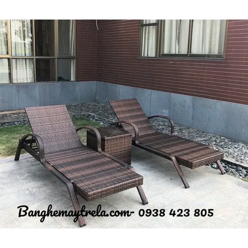 Ghế hồ bơi tắm nắng mây nhựa 723112