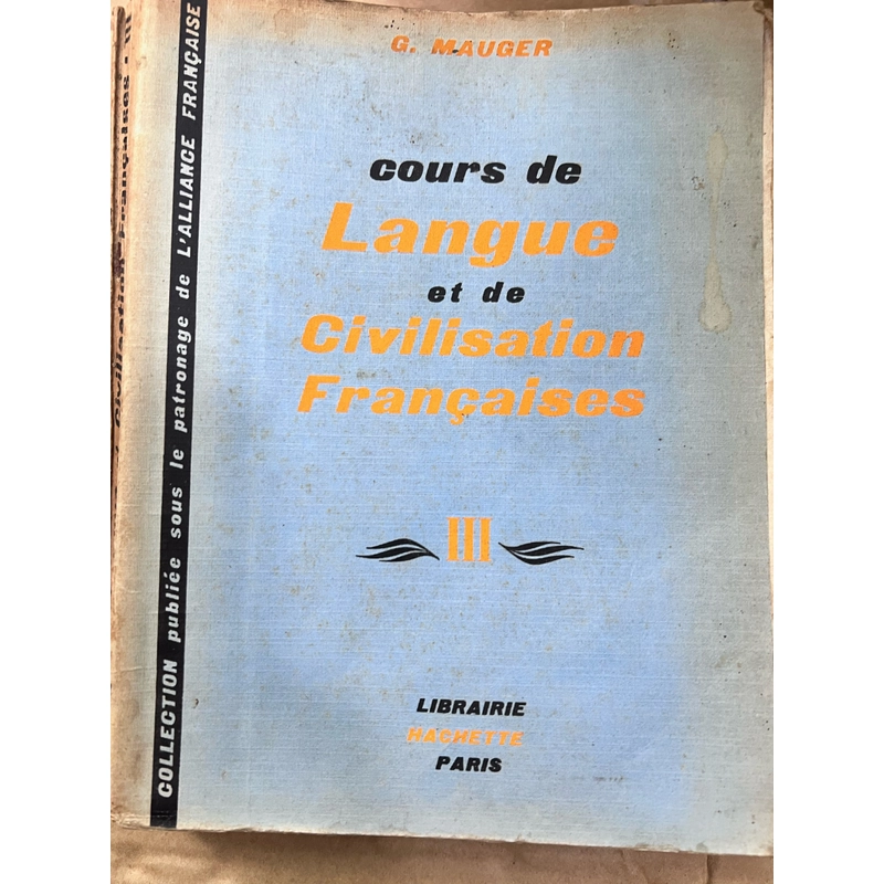 Cours de langue et de civilisation françaises 361018