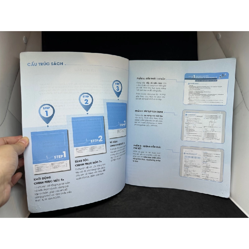 3 Step, Tiết Lộ Bí Quyết 3 Bước Đạt Điểm 8+ Toán Học - Nguyễn Xuân Nam, Mới 80%, 2021 SBM2407 450581