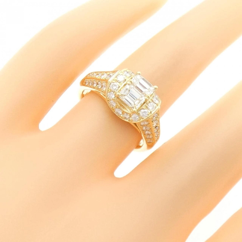 Nhẫn kim cương K18YG 0.64CT 669528