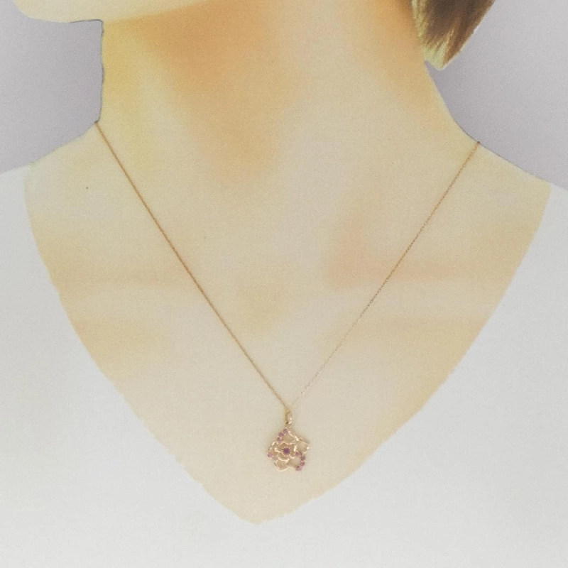 K10PG Rose Garnet Necklace - Hàng hiệu Authentic 859758