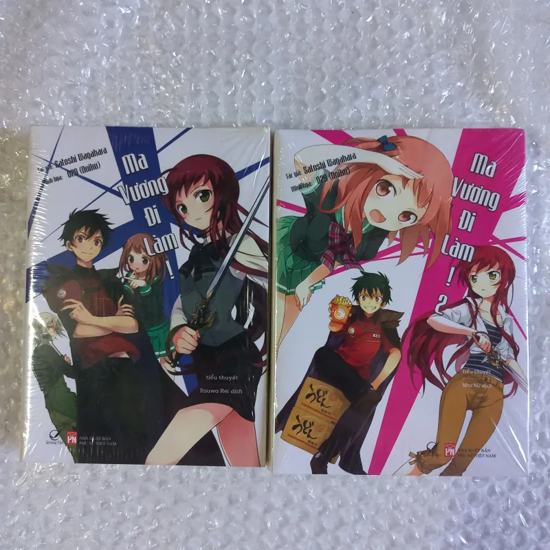 Combo Light Novel Ma Vương Đi Làm tập 1-2 nguyên seal full quà 1022237