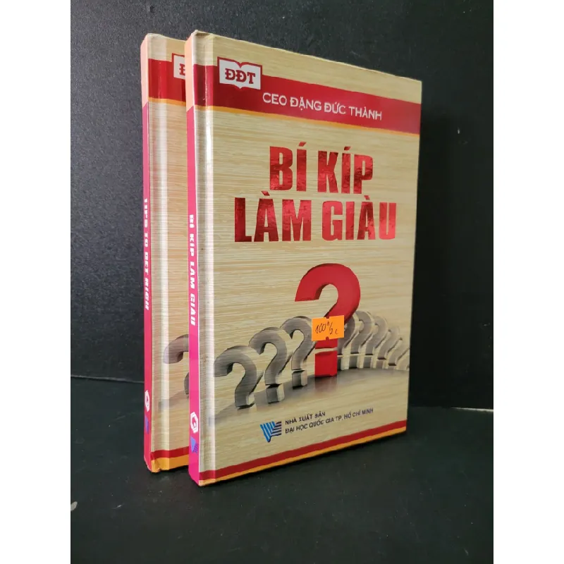 [Sách Cũ SCGR] Bộ 2 cuốn Bí kíp làm giàu - Tips to get rich (bìa cứng) mới 80% bẩn nhẹ 2015 CEO Đặng Đức Thành HCM1604 MARKETING KINH DOANH 684584