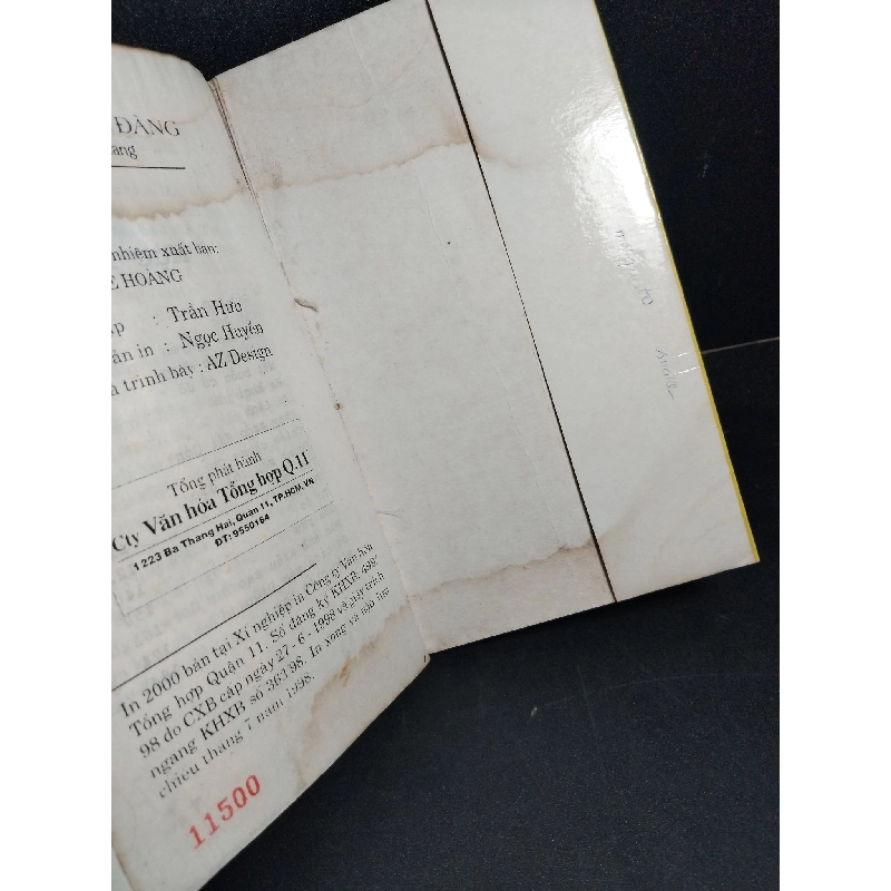 Đỉnh thiên đàng mới 70% ố ẩm gấp bìa 1998 Vũ Đình Giang HCM2103 VĂN HỌC 918729