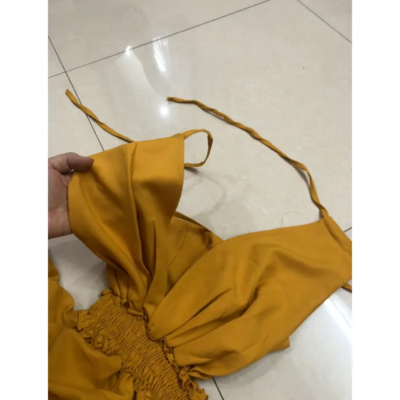 Maxi yếm chất lụa, k mút ngực , bo chun sau lưng, hàng mới cần thanh lý 968798