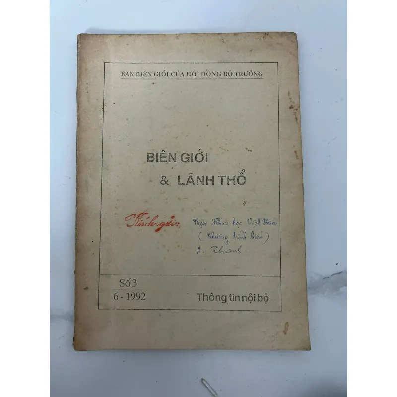 Biên giới & Lãnh thổ - Ban Biên giới của Hội đồng Bộ trưởng 780054