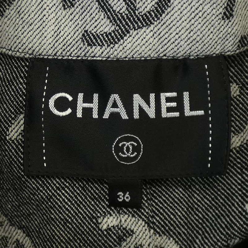 Áo khoác không cổ CHANEL 637183