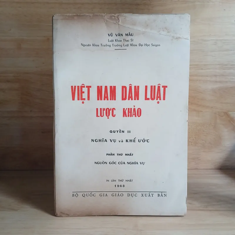 Việt Nam Dân Luật Lược Khảo (Quyển II - Nghĩa Vụ & Khế Ước) Xb 1963 - Vũ Văn Mẫu 568293
