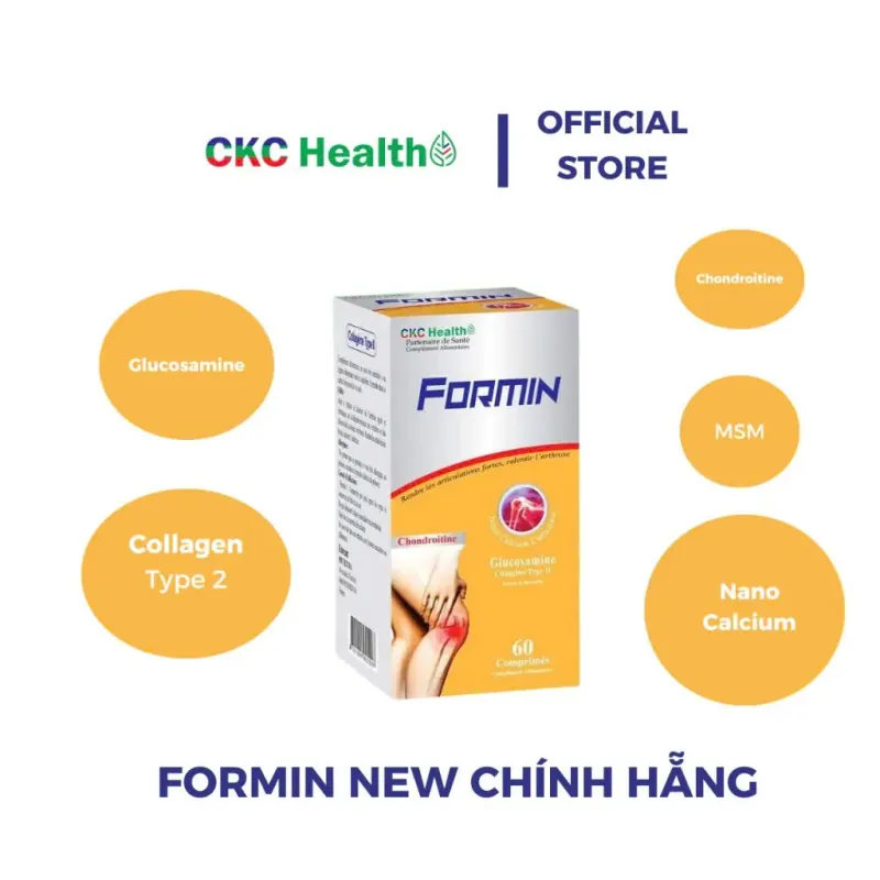 (Hàng CTY mới) Viên uống bổ khớp FORMIN Nhập khẩu PHÁP hộp 60 viên 736049