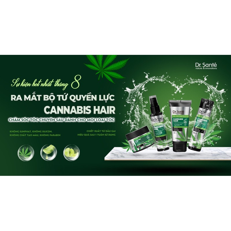 [CHĂM SÓC TÓC CHUYÊN SÂU – PHỤC HỒI HƯ TỔN] Dầu gội Cannabis Hair 74959