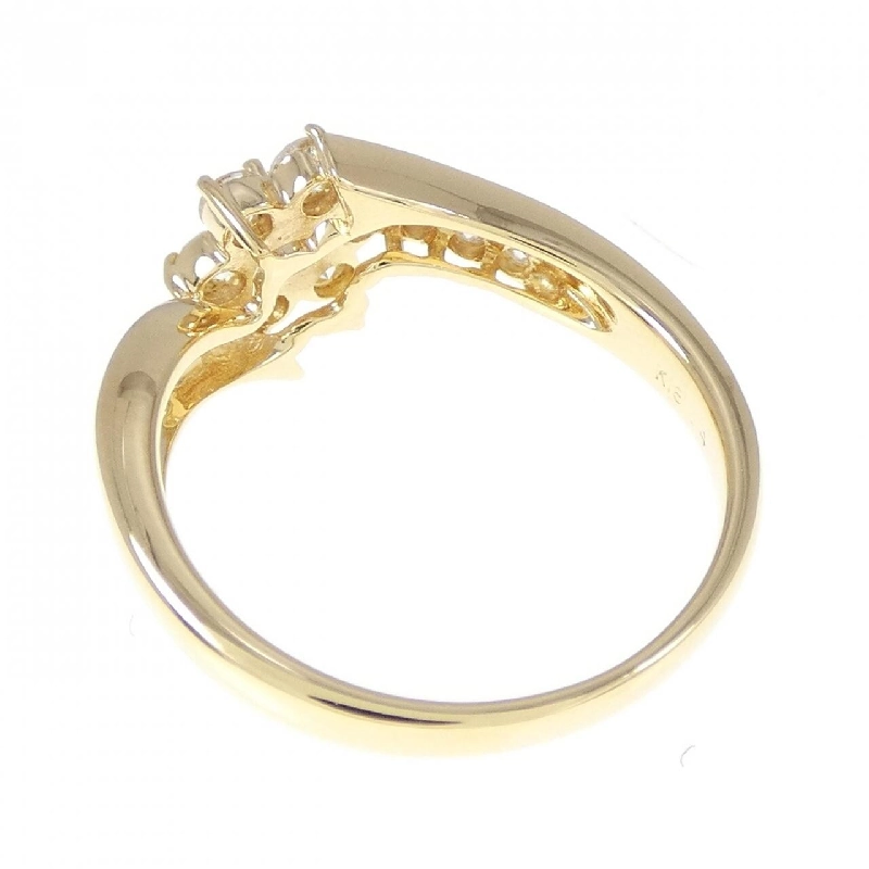 Nhẫn kim cương hoa K18YG 0.50CT 672385