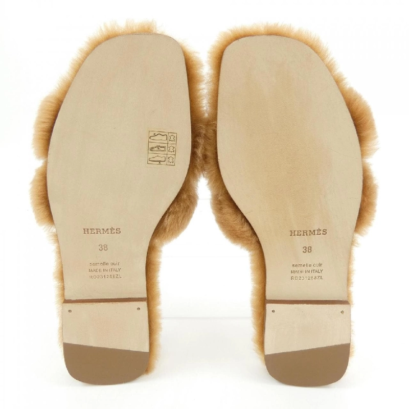 Giày sandal HERMES Oran Shearing 231288Z 656536
