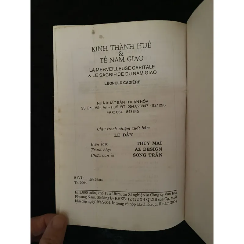 Kinh thành Huế & Tế Nam giao -Léopold Cadière 1005145