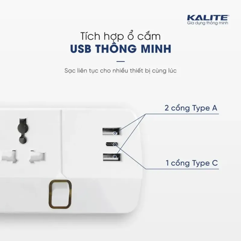 ⚡ KALITE KPS03 – Ổ cắm điện đa năng cho gia đình 783720