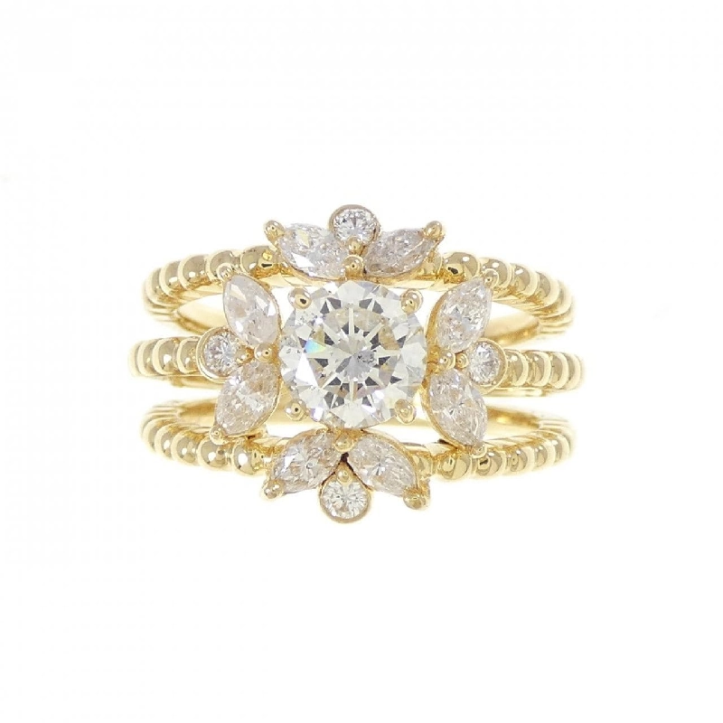 Nhẫn kim cương 750YG 0.57CT - Hàng hiệu Authentic 852500