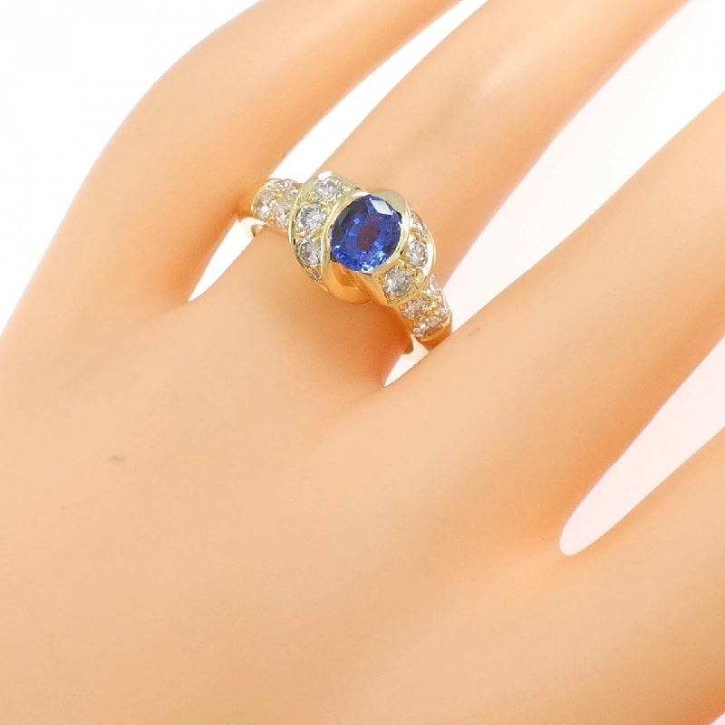 Nhẫn Sapphire K18YG - Hàng hiệu Chính hãng 853968