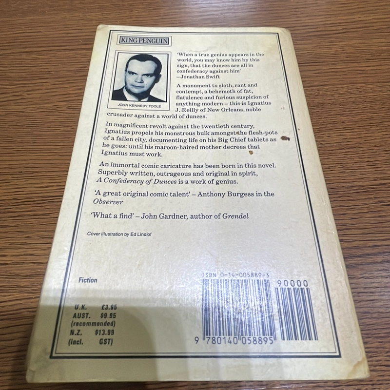 A confederacy of dunces John Kennedy Toole 387523