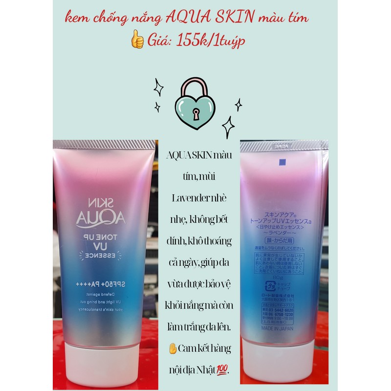 Kem chống nắng
Auqa Skin Hiệu Chỉnh Sắc Da
80gr 79182