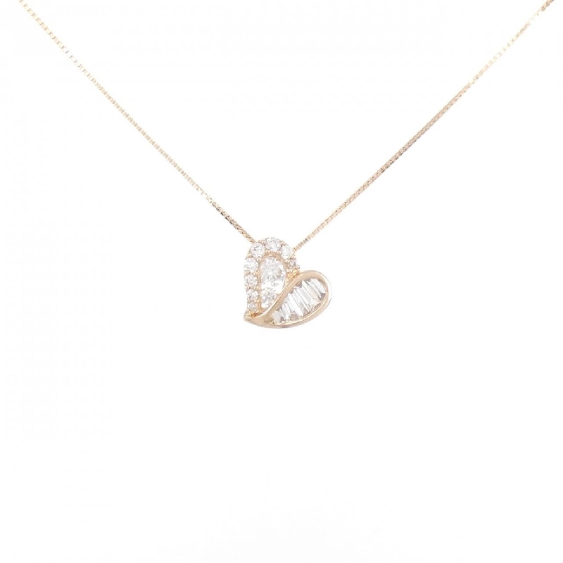 585PG/K10PG Dây chuyền hình trái tim kim cương 0.29CT - Hàng hiệu Chính hãng 864417